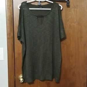 Torrid Hunter Green Short Sleeves Sweater